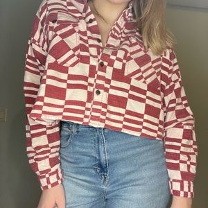 Urban Outfitters Red Button Up